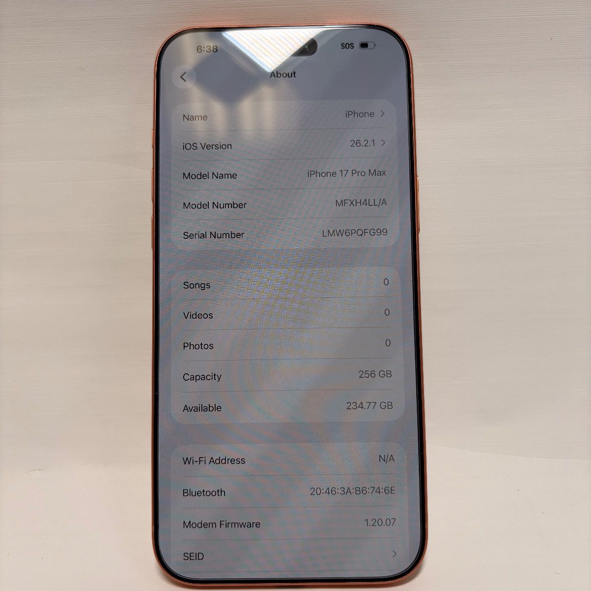 iPhone 17 Pro Max | 256GB | Cosmic Orange | AT&T Locked - hình ảnh