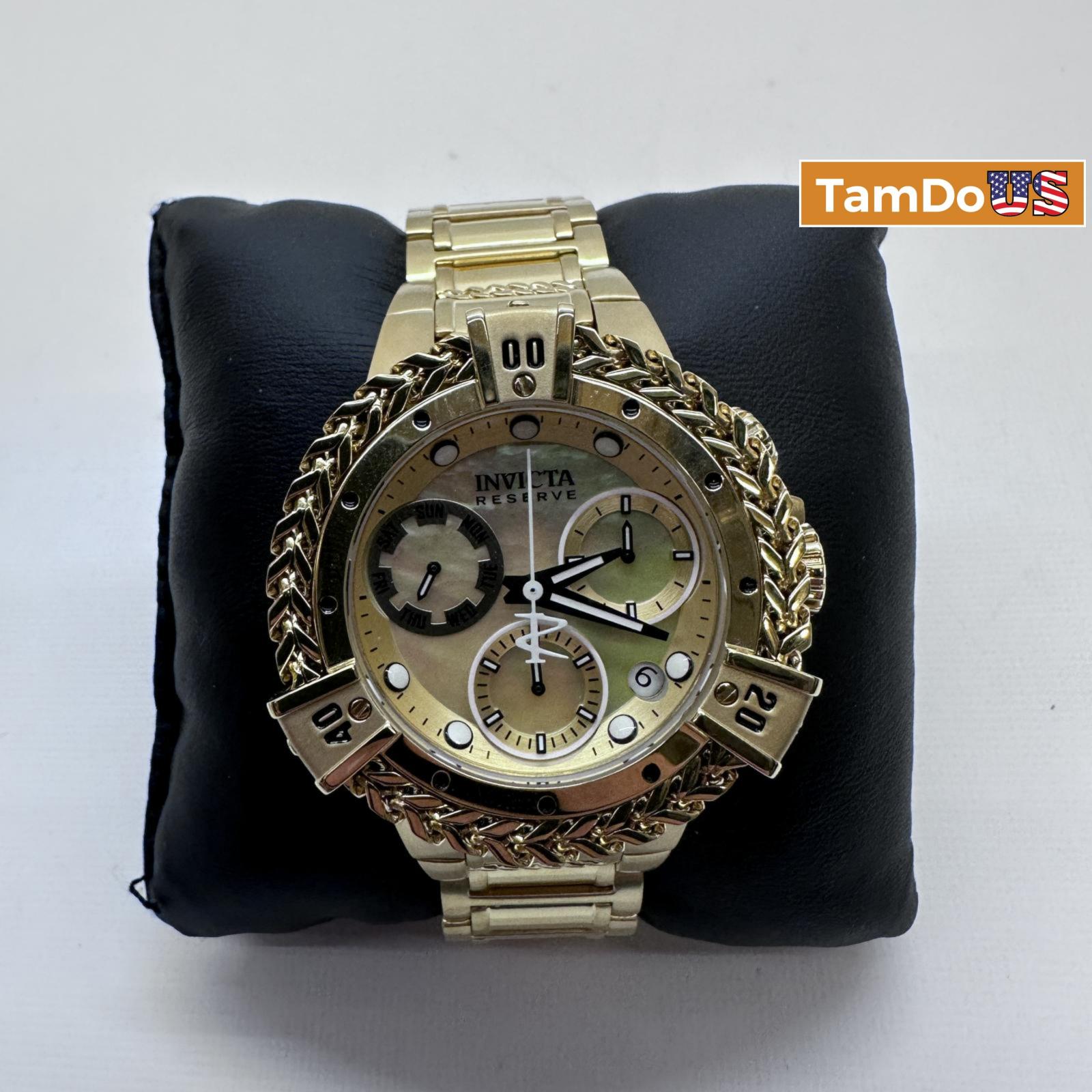 Invicta 34843 Reserve Herc Lady Women's Chronograph Quartz Watch, Gold-Tone 40mm - hình ảnh