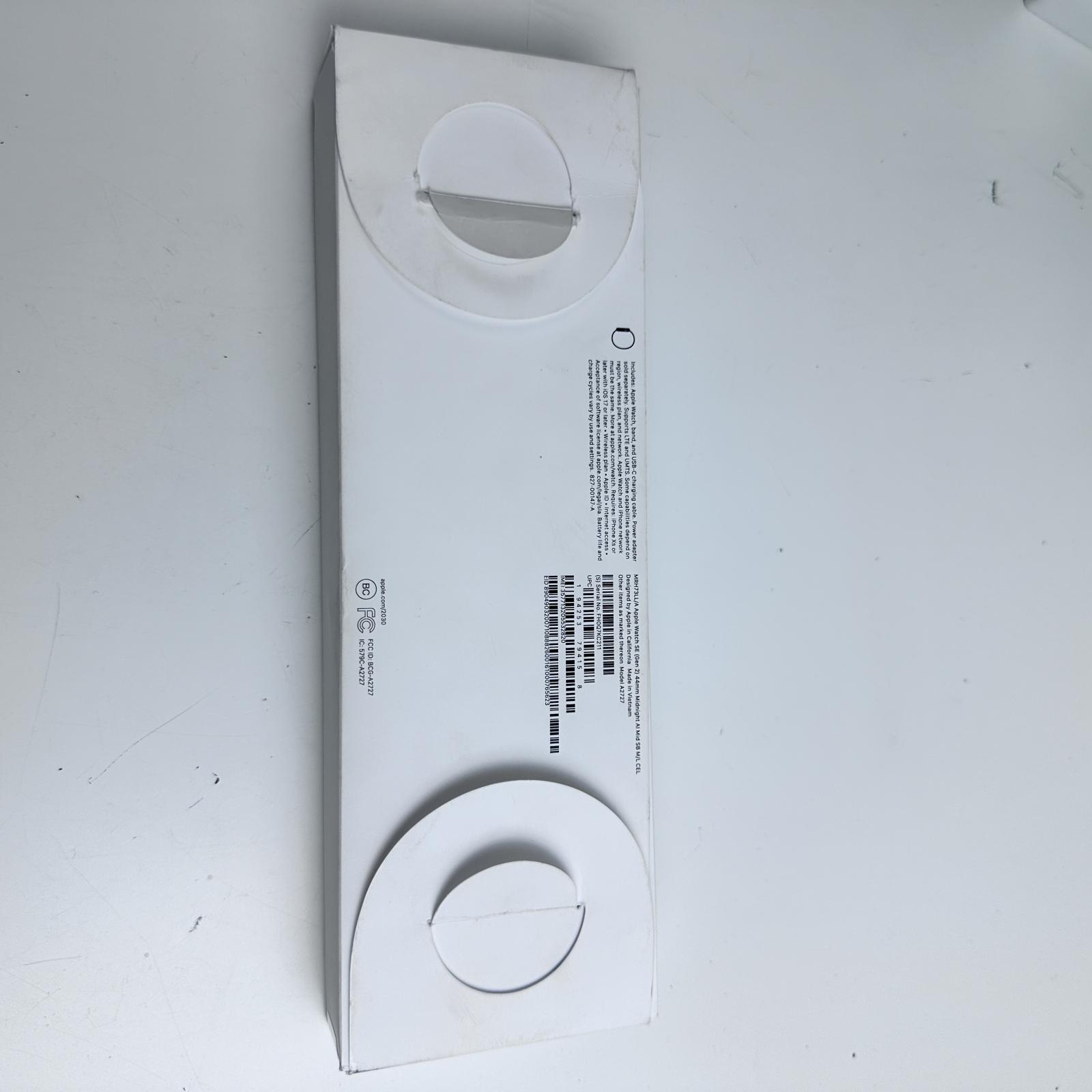 Apple Watch SE (Gen 2, Cellular) 44mm GPS Midnight AL Mid Sport Band M/L  - hình ảnh