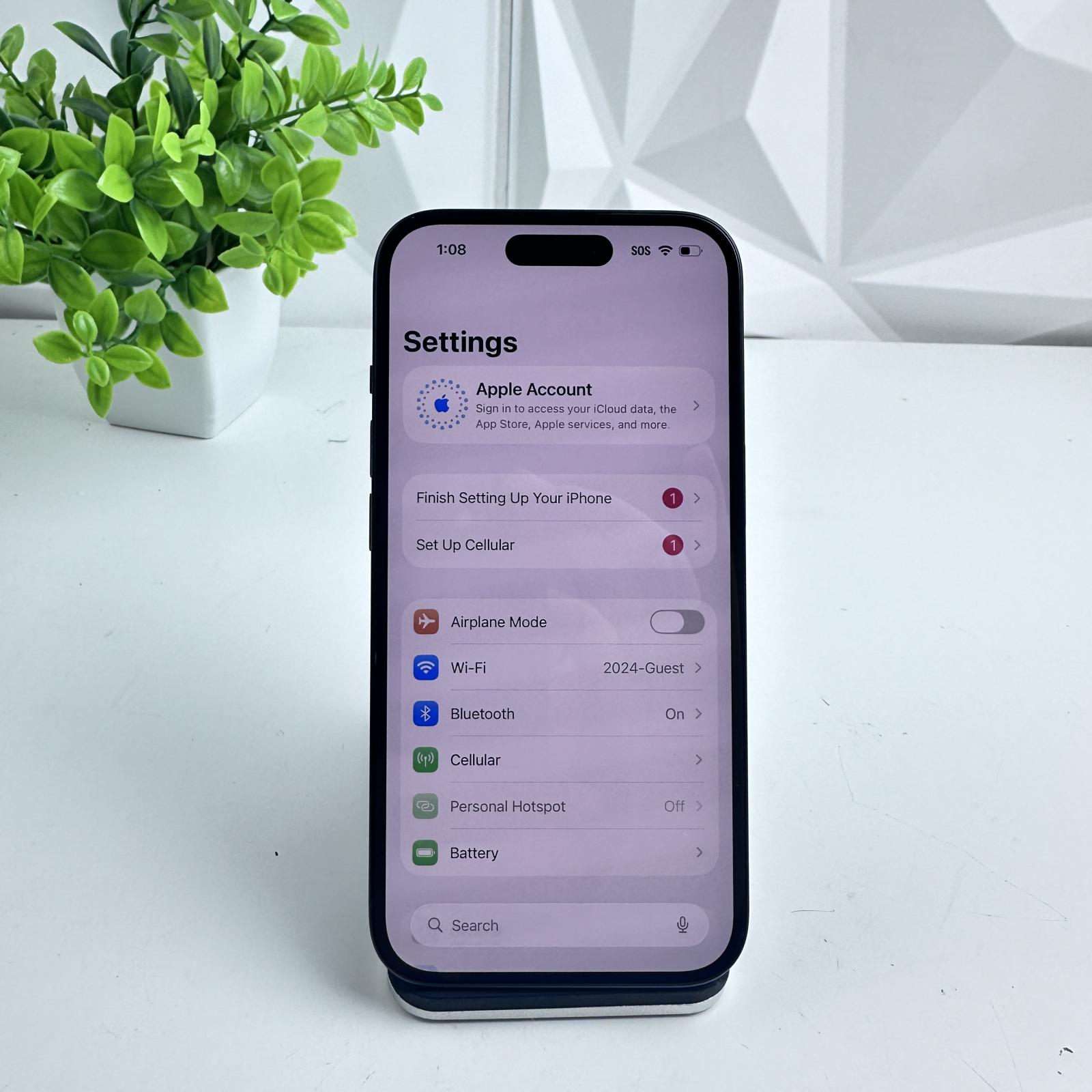 iPhone 15, 128GB, Black, Unlocked - hình ảnh