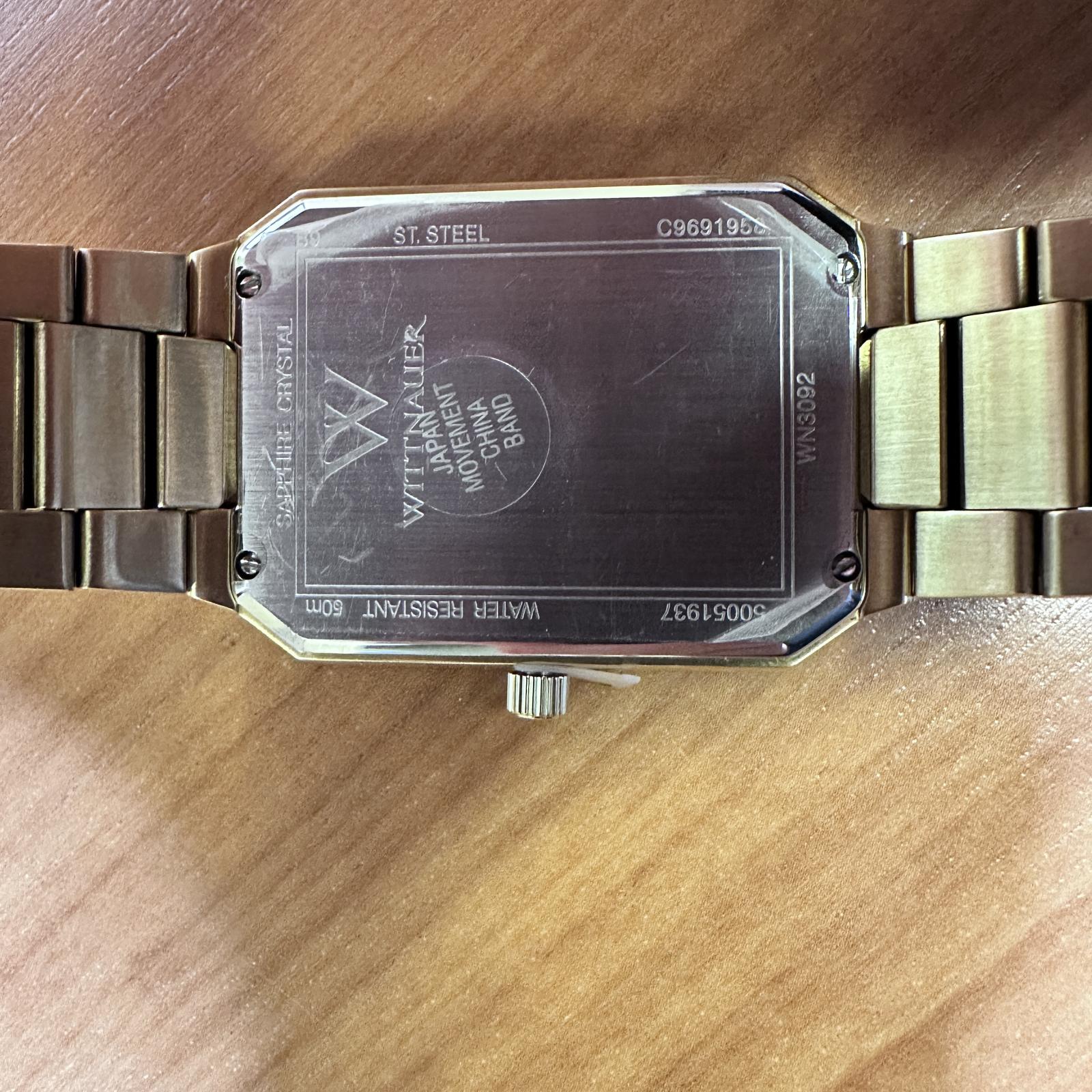 Wittnauer $495 WN3092 Sapphire Crystal Japan Movement Men's Watch - 50M WR - hình ảnh