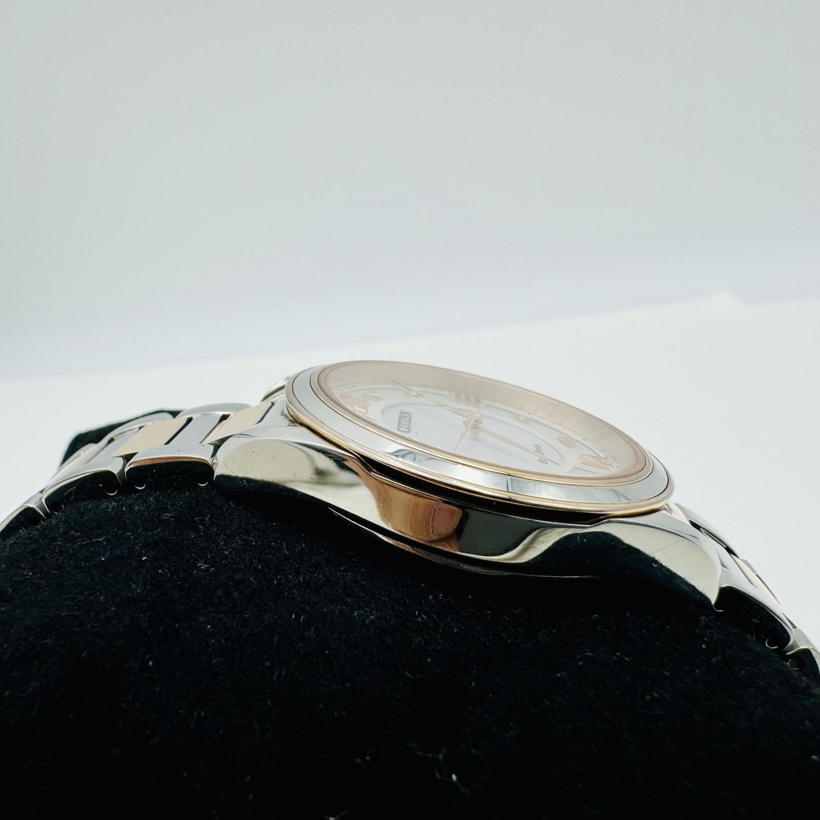 Citizen Arezzo Women's Watch, 32mm Stainless Steel, White Dial, Eco-Drive Quartz - hình ảnh