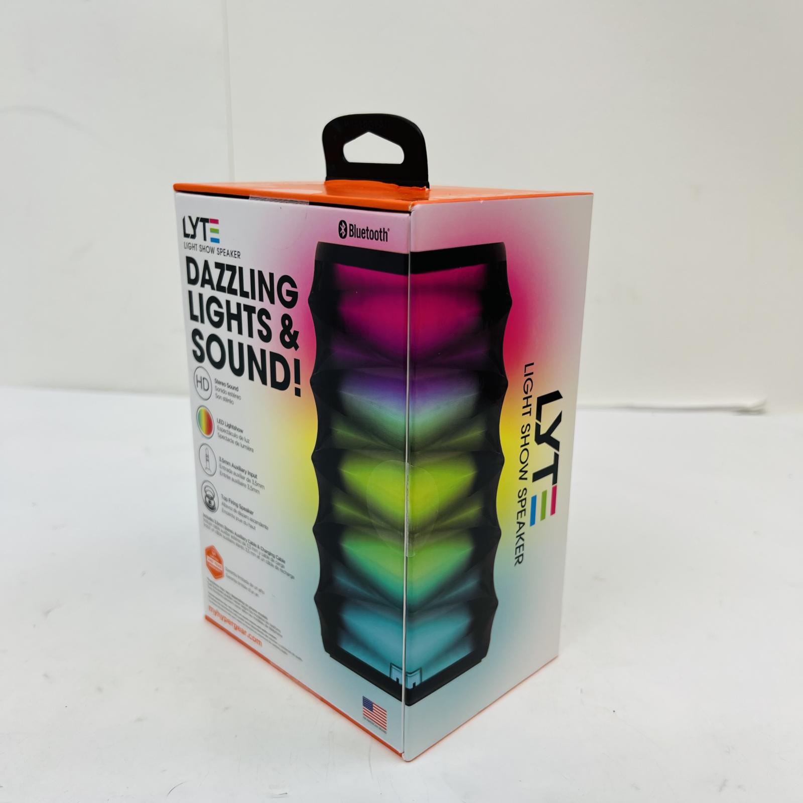 LYTE Bluetooth Light Show Speaker, Color Changing LED, HD Sound - hình ảnh