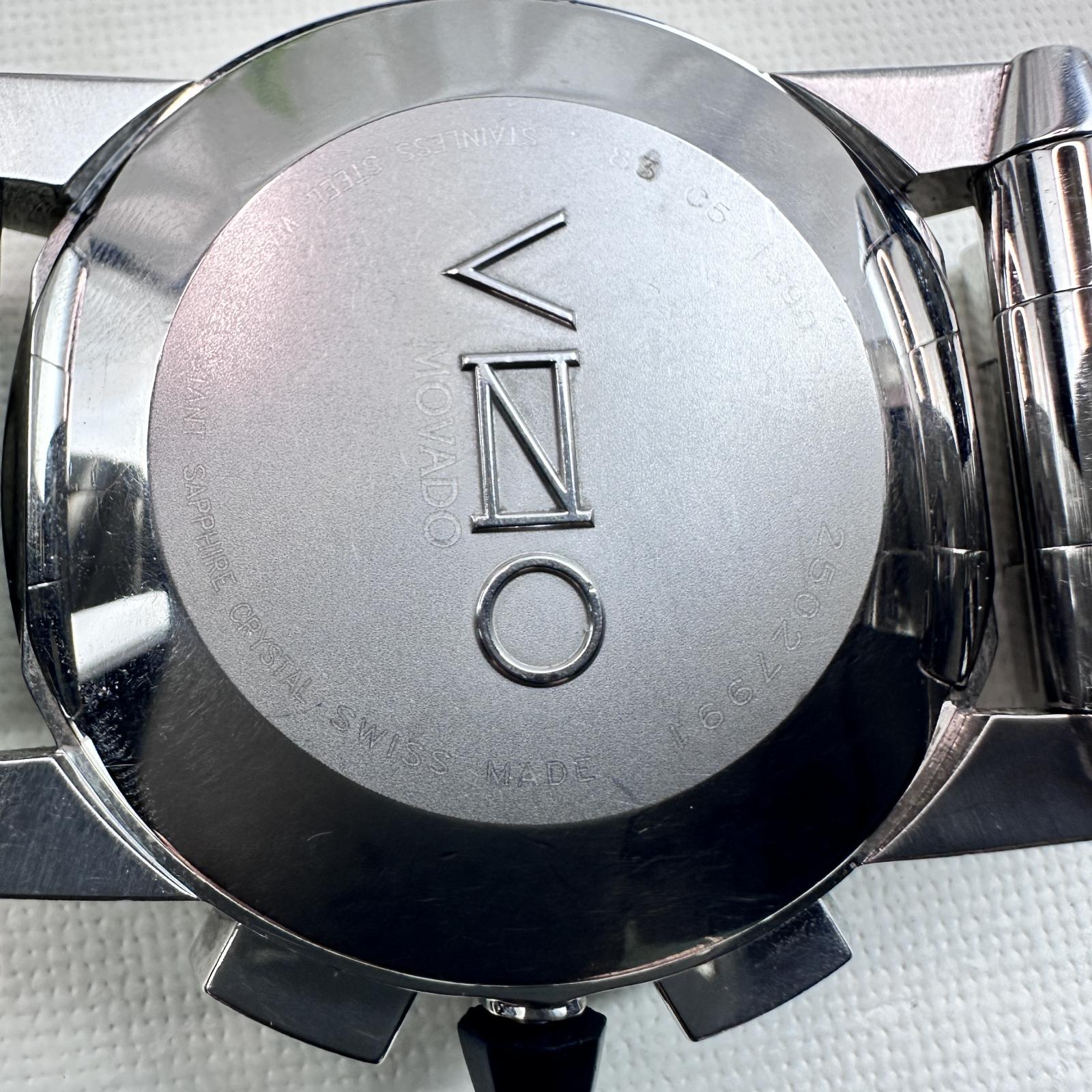Movado $2495 Vizio Chronograph Men’s Watch, 45mm Carbon Fiber Dial - hình ảnh