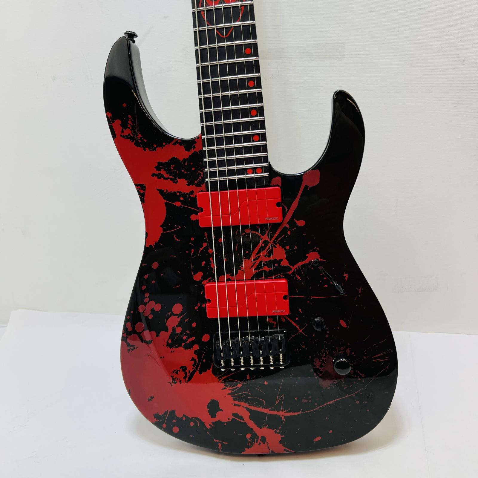 Legator Ninja 7 Slaughter Series Black 7-String Electric Guitar + Case - hình ảnh